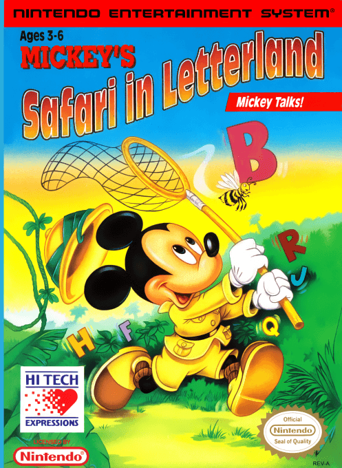 Mickey's Safari in Letterland - Nintendo Entertainment System