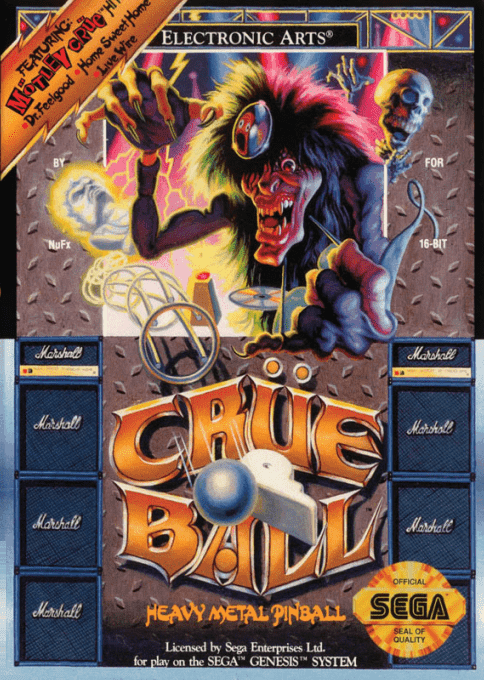 Crüe Ball : Heavy Metal Pinball - Sega Mega Drive / Genesis