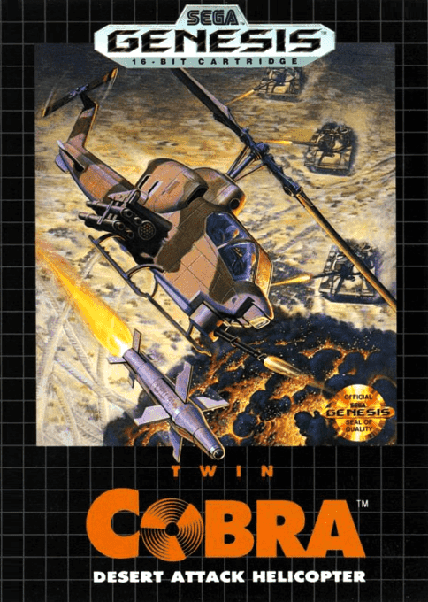Twin Cobra : Desert Attack Helicopter - Sega Mega Drive / Genesis