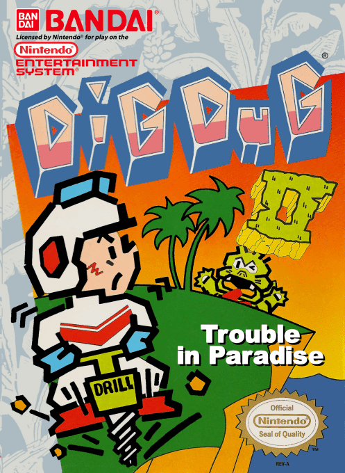 Dig Dug II : Trouble in Paradise - Nintendo Entertainment System