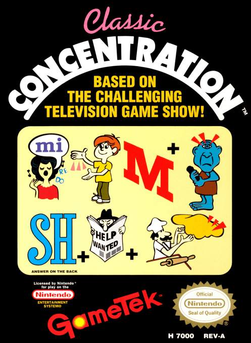 Classic Concentration - Nintendo Entertainment System