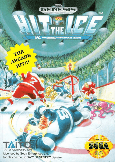 Hit the Ice : VHL, The Official Video Hockey League - Sega Mega Drive / Genesis