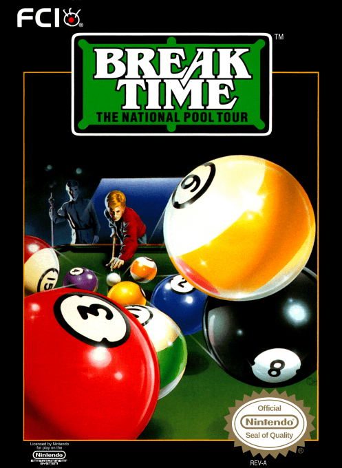 Break Time - The National Pool Tour - Nintendo Entertainment System