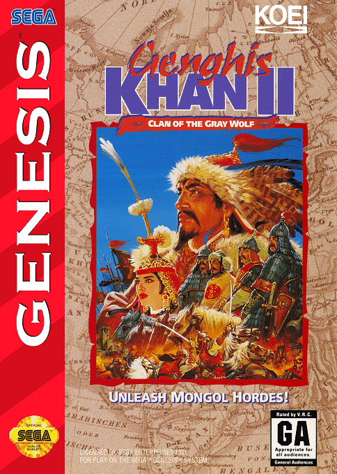 Genghis Khan II : Clan of the Gray Wolf - Sega Mega Drive / Genesis