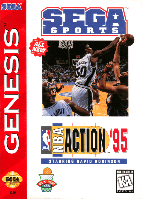 NBA Action '95 Starring David Robinson - Sega Mega Drive / Genesis