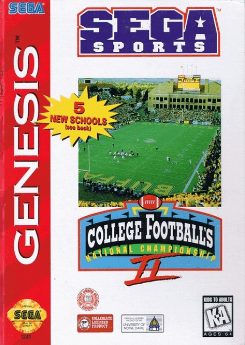 College Football's National Championship II - Sega Mega Drive / Genesis