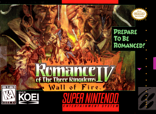 Romance of the Three Kingdoms IV : Wall of Fire - Super Nintendo Entertainment System
