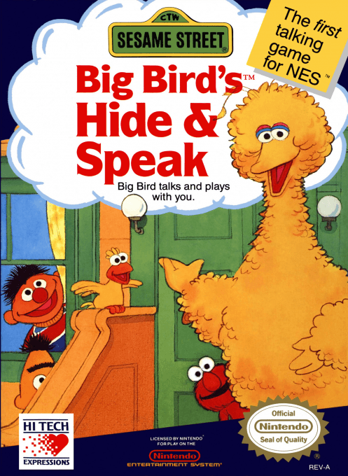 Sesame Street : Big Bird's Hide & Speak - Nintendo Entertainment System