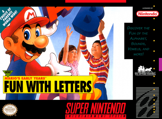Mario's Early Years : Fun with Letters - Super Nintendo Entertainment System