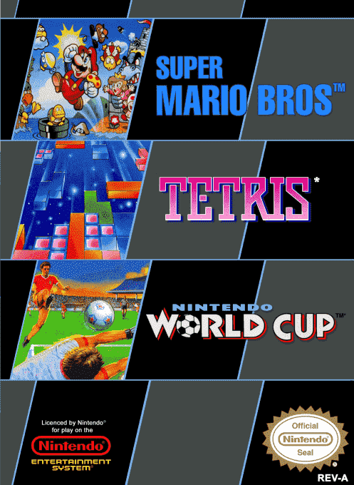 Super Mario Bros. + Tetris + Nintendo World Cup - Nintendo Entertainment System