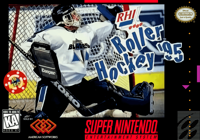RHI Roller Hockey '95 - Super Nintendo Entertainment System