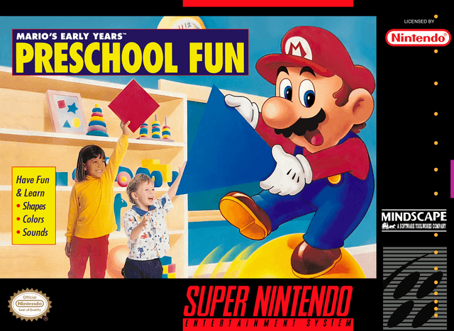 Mario's Early Years : Preschool Fun - Super Nintendo Entertainment System