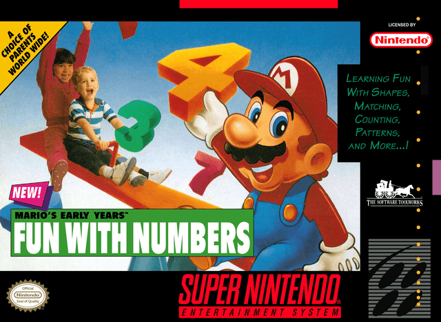 Mario's Early Years : Fun with Numbers - Super Nintendo Entertainment System