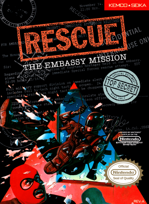 Rescue : The Embassy Mission - Nintendo Entertainment System
