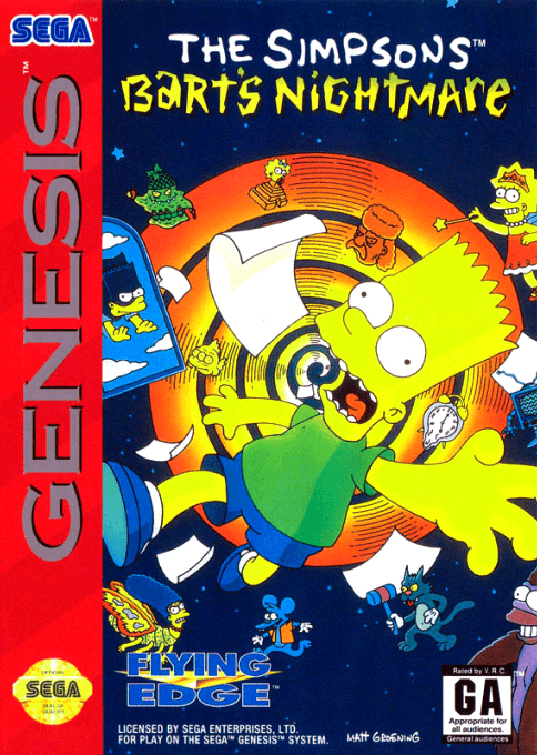 The Simpsons : Bart's Nightmare - Sega Mega Drive / Genesis