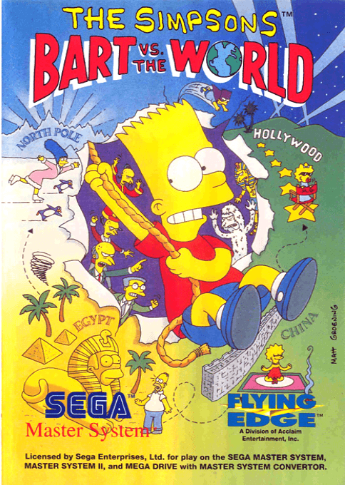 The Simpsons : Bart vs. the World - Sega Master System