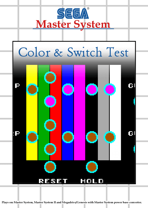 Color & Switch Test - Sega Master System