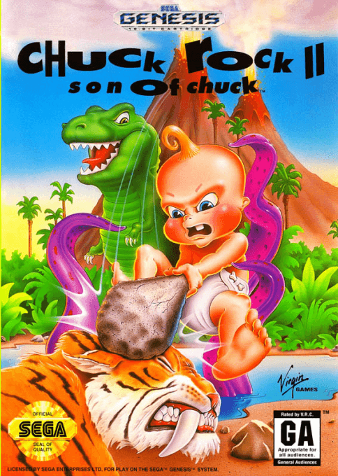 Chuck Rock II : Son of Chuck - Sega Mega Drive / Genesis