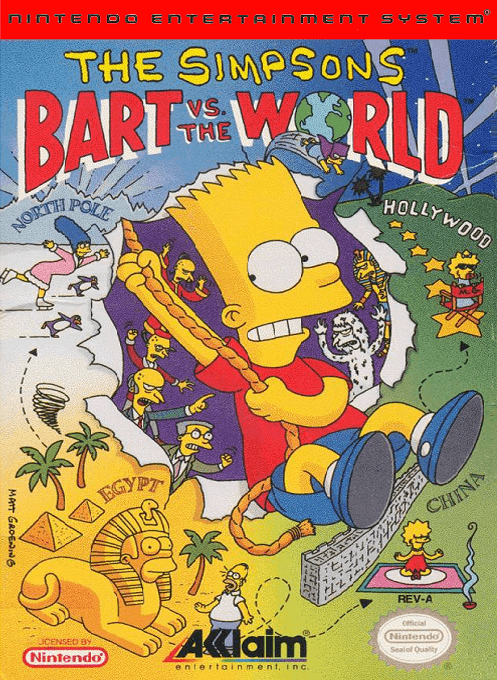 The Simpsons : Bart vs. the World - Nintendo Entertainment System