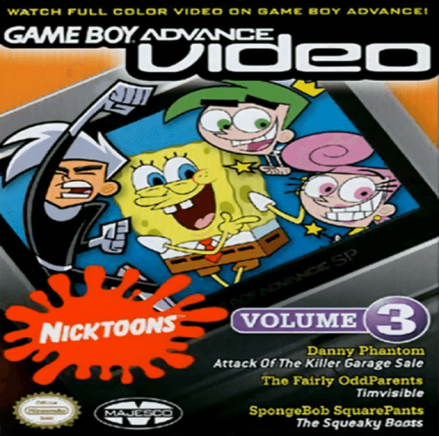 Game Boy Advance Video : Nicktoons, Volume 3 - Game Boy Advance