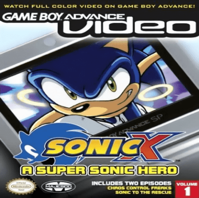 Game Boy Advance Video : Sonic X, Volume 1 - Game Boy Advance
