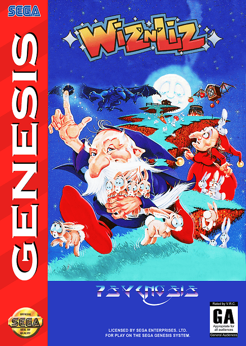 Wiz'n'Liz - Sega Mega Drive / Genesis