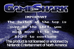 ZZZ:Gameshark Gba - Game Boy Advance