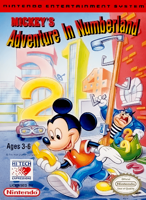 Mickey's Adventure in Numberland - Nintendo Entertainment System