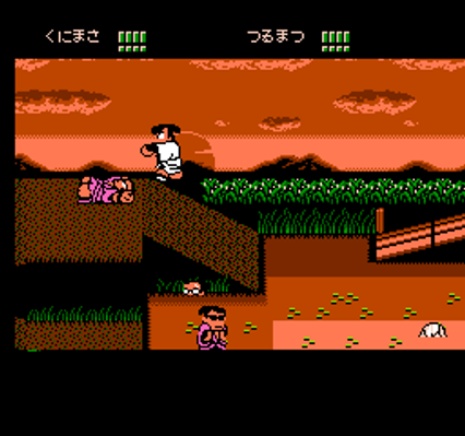screenshot №2 for game Downtown Special : Kunio-kun no Jidaigeki Da yo Zenin Shuugou!