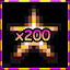 Logro retro para el juego That Makes 200