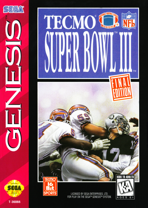 Tecmo Super Bowl III : Final Edition cover