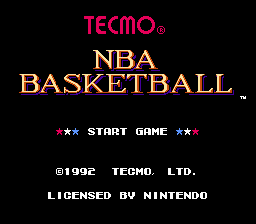 Tecmo NBA Basketball screenshot №1