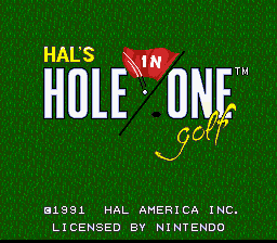 HAL's Hole in One Golf screenshot №1