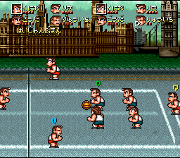screenshot №2 for game Kunio-kun no Dodge Ball Da yo Zenin Shuugou!