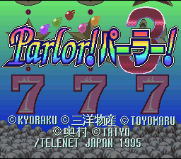 Download Parlor! Parlor! 3 (Super Nintendo Entertainment System