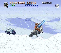 screenshot №1 for game Super Star Wars : The Empire Strikes Back
