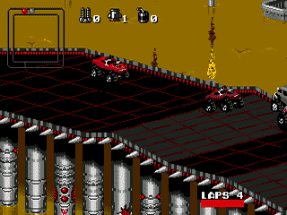 screenshot №2 for game Rock n' Roll Racing