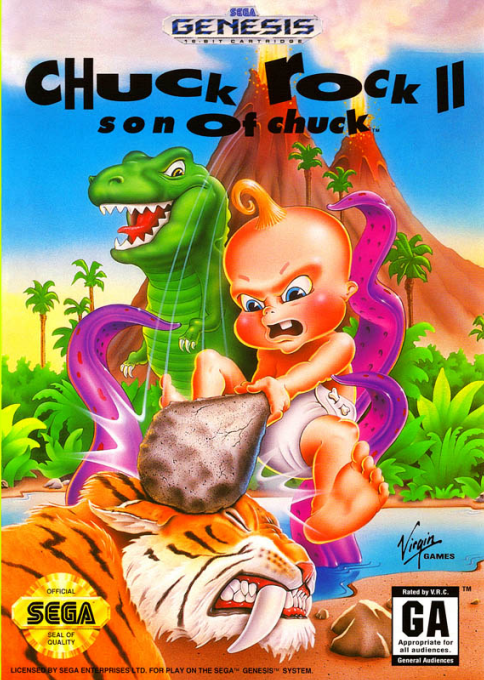 Chuck Rock II : Son of Chuck (Sega Mega Drive / Genesis) | Emulator ...