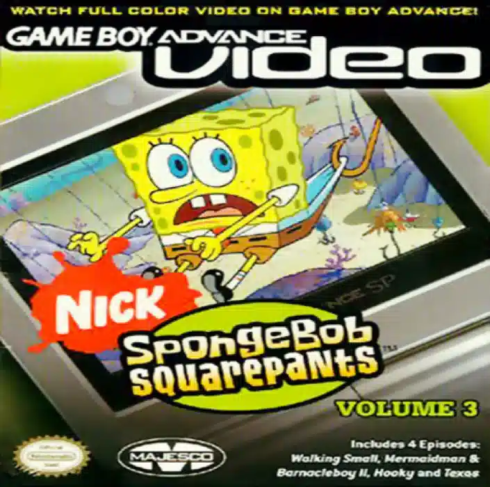 Game Boy Advance Video : SpongeBob SquarePants, Volume 3 (Game Boy ...